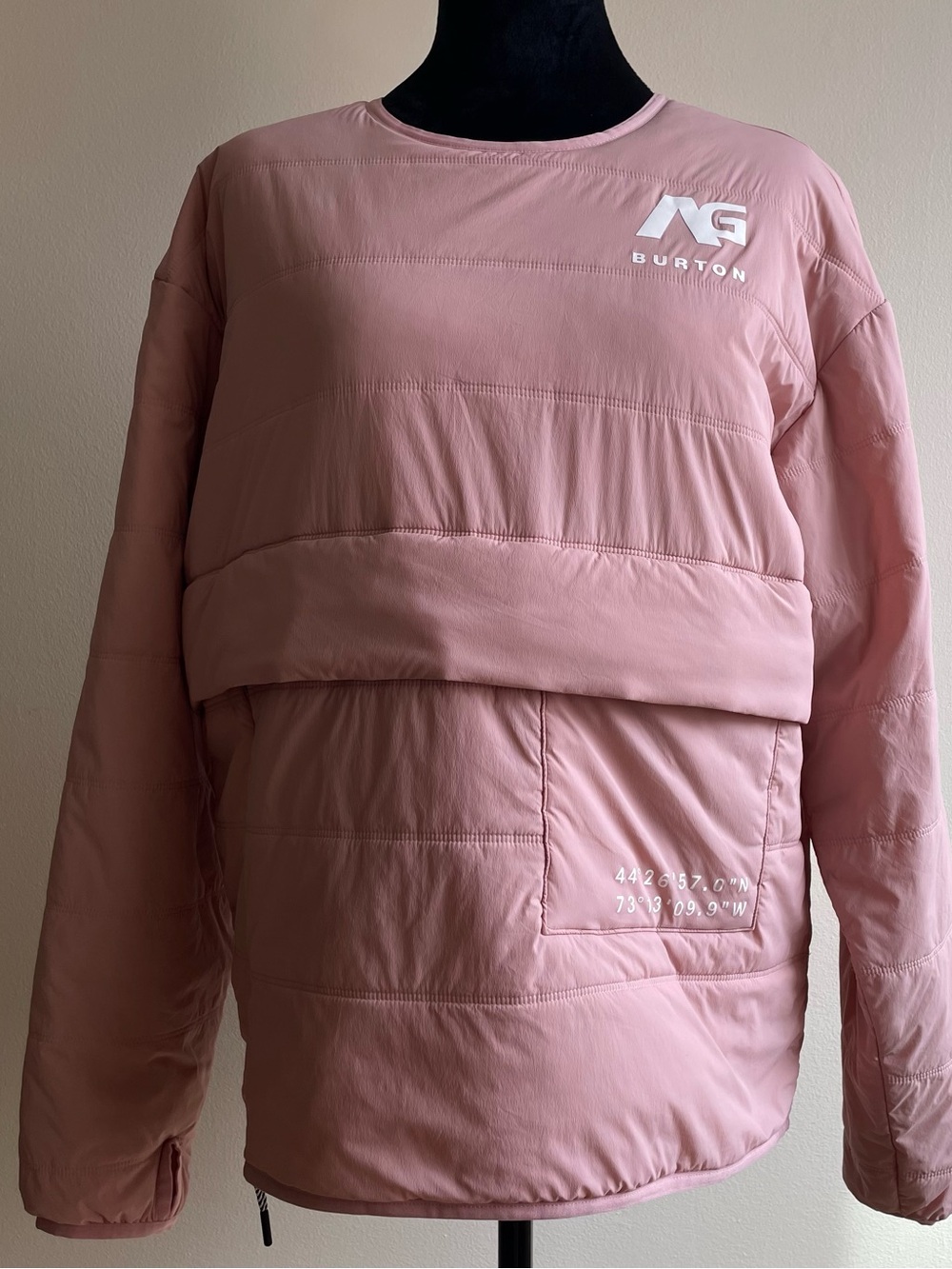 Burton AG Analog Insulated Snowboard Pullover Pink Size S